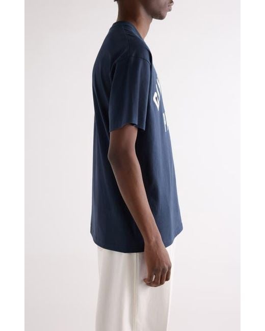 Givenchy Blue Regular Fit Logo Patch T-Shirt for men