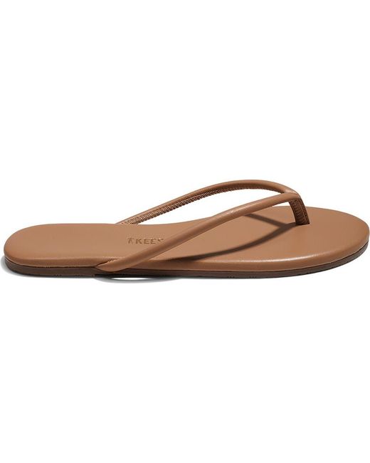 TKEES Lily Tubular Flip Flop in Brown | Lyst