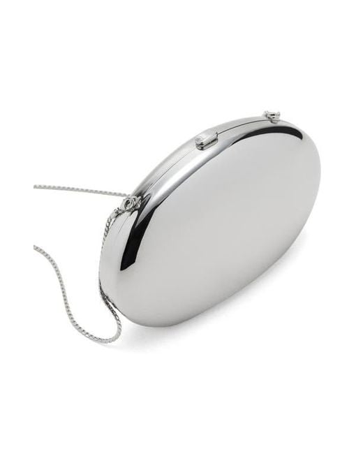 Mango Black Oval Frame Clutch