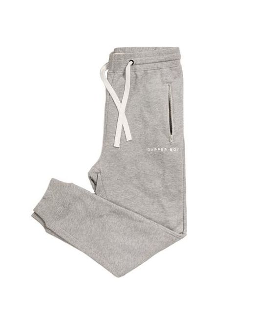 Dapper Boi Gray Melange Db Joggers for men