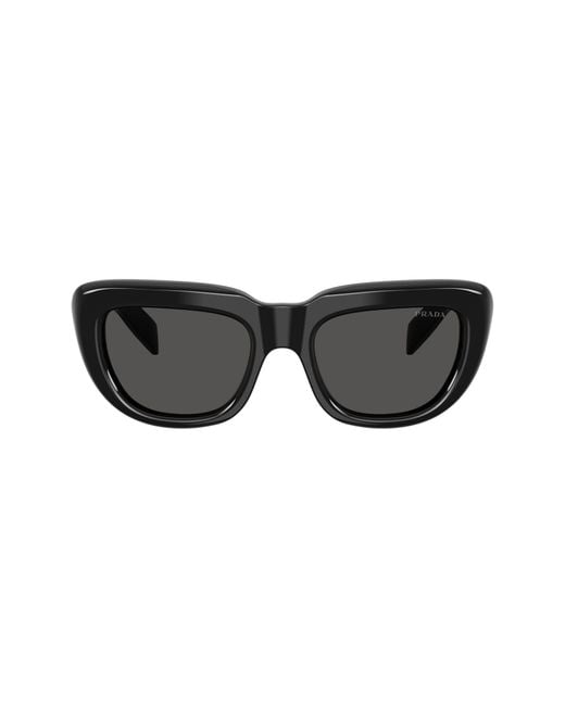 Prada Black 54Mm Rectangular Sunglasses for men