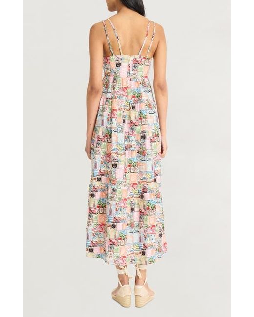 The Good Journey Multicolor Double Strap Maxi Sundress