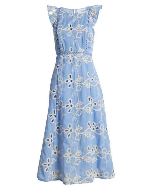 sam edelman rope embroidered eyelet maxi dress Sam Edelman Rope Embroidered Midi Dress