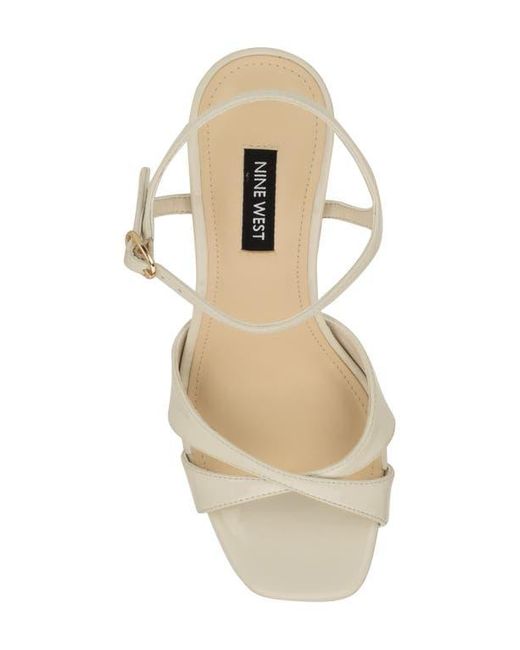 Nine West Metallic Tates Ankle Strap Platform Sandal