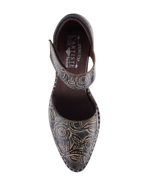 Spring Step White Jazzberry Ankle Strap Pump