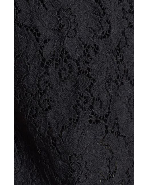 Diane von Furstenberg Black 'Madalena' Sheer Lace Top