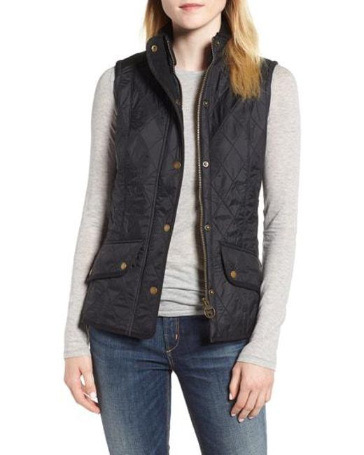 Lyst - Barbour 'cavalry' Quilted Vest in Black