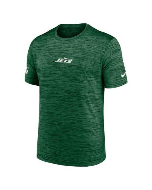 Nike Green New York Jets Sideline Velocity Performance T-Shirt for men