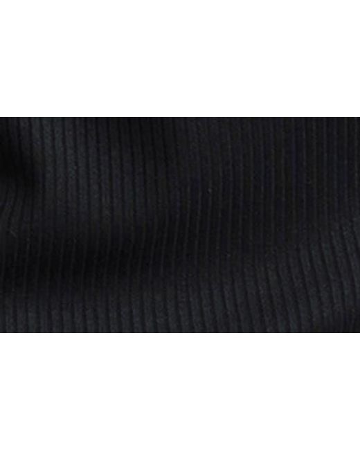 WEEKEND LOS ANGELES Black Penelope Turtleneck Long Sleeve Rib Minidress