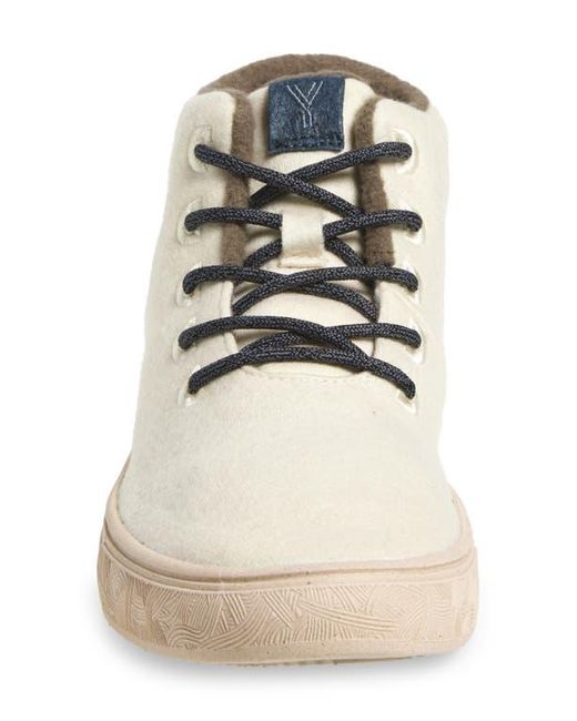 YY Nation White Alto Water Resistant Wool Blend High Top Sneaker