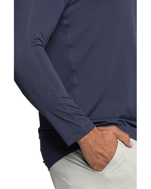 AVI Blue Performance Pickleball Long Sleeve for men
