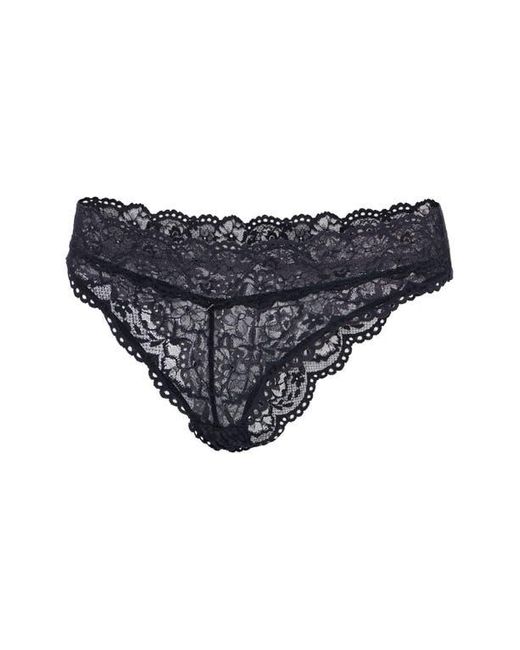 Savage x Fenty Black Soft 'N Savage Cheeky Lace Briefs
