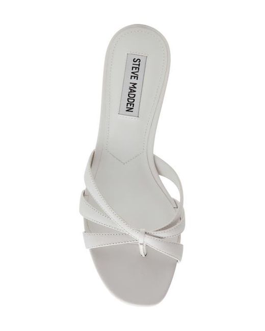 Steve Madden White Cary Heeled Sandal