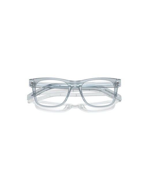 Prada Blue 54Mm Rectangle Optical Glasses for men