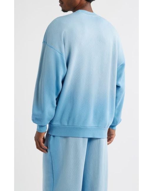 Elwood Blue Core Oversize Crewneck Sweatshirt for men