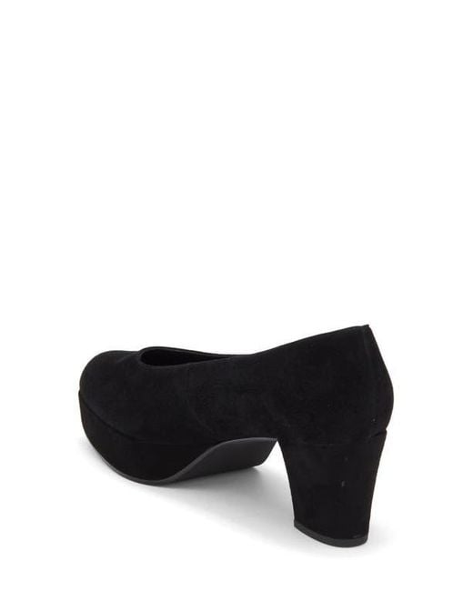 Jeffrey Campbell Black Chapters Almond Toe Platform Pump