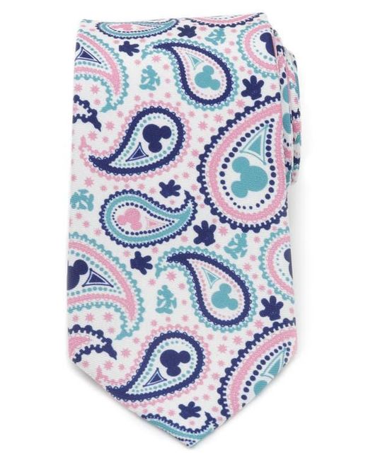 Cufflinks Inc. Blue Mickey Mouse Paisley Silk Tie for men