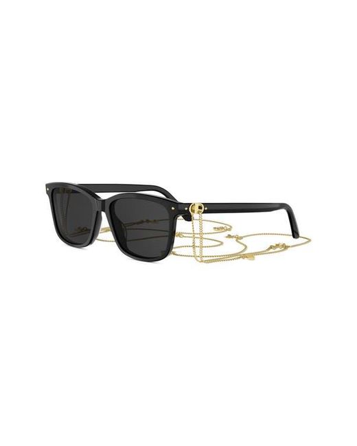 Dior Black Petit Cd S2I Rectangular Sunglasses