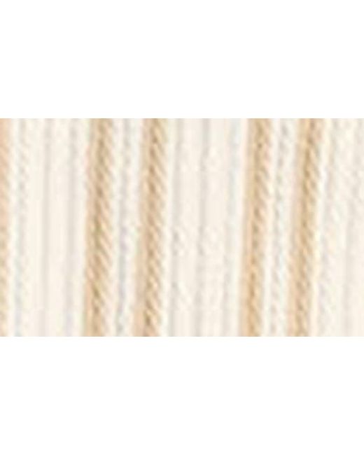 Vince Natural Jacquard Stripe Knit Camp Shirt for men