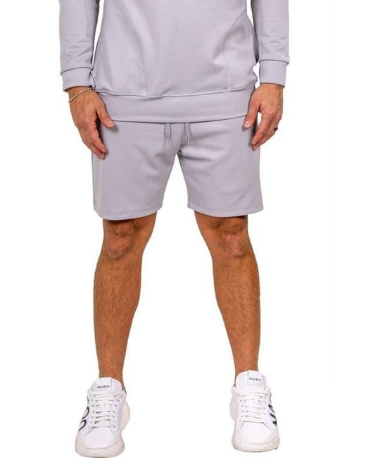 Maceoo Gray Marthyr Drawstring Shorts for men