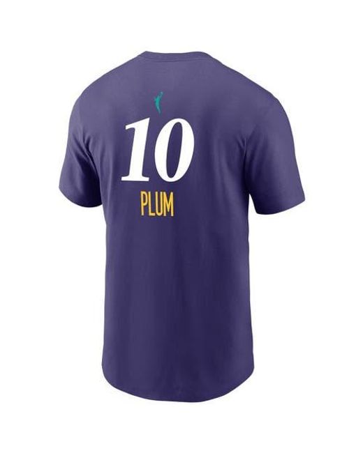 Nike Blue Kelsey Plum Los Angeles Sparks Explorer Edition Name & Number T-Shirt for men