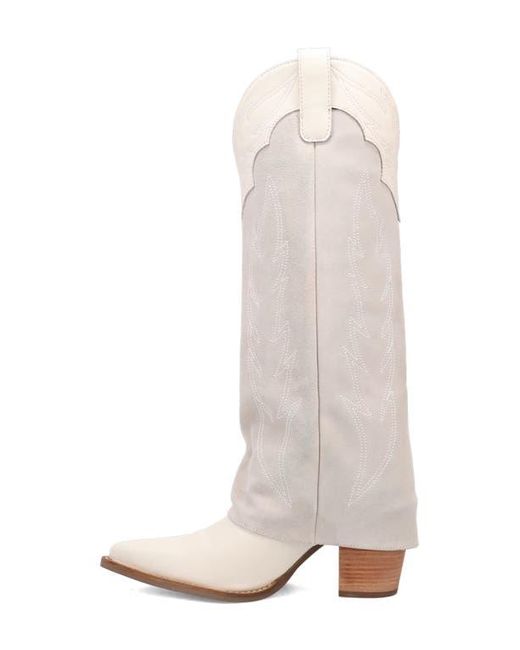Dingo White Wild Horses Western Boot