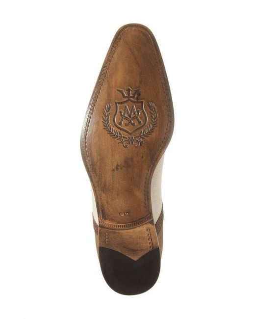 Mezlan Brown Ayna Plain Toe Oxford for men