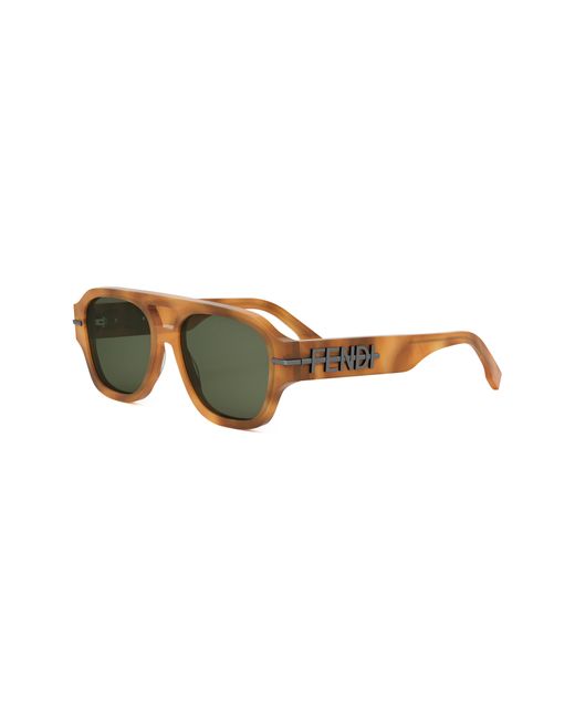 Fendi Multicolor The Graphy 55mm Geometric Sunglasses for men