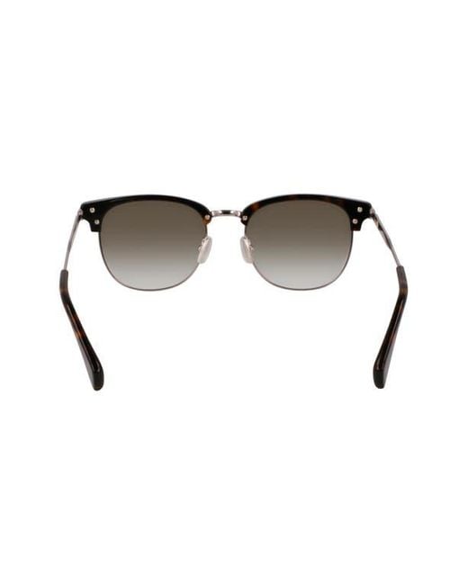 Paul Smith Brown Linden 52Mm Gradient Modified Rectangular Sunglasses for men