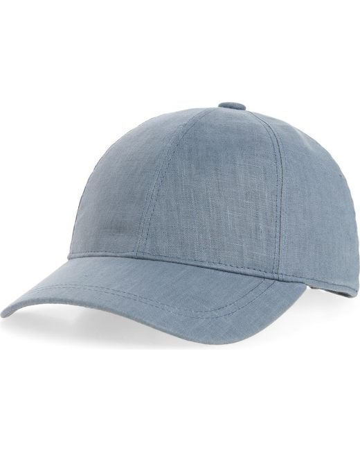 Vince Blue Hemp Baseball Cap for men
