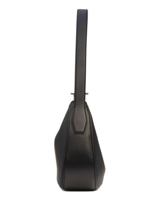 Alexander McQueen Black T-Bar Leather Shoulder Bag