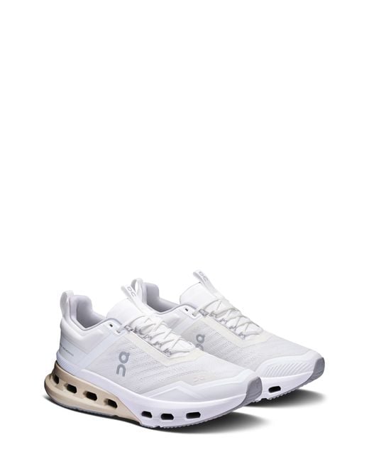 On Shoes White Cloudnova X Training Sneaker