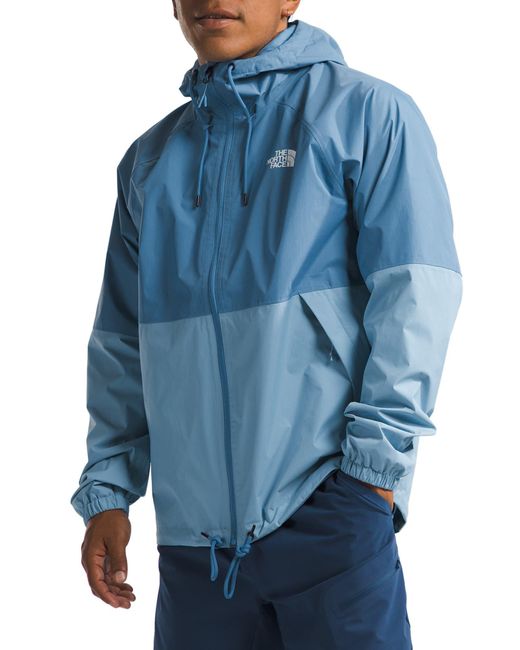 The North Face Blue Antora Waterproof Hooded Rain Jacket for men