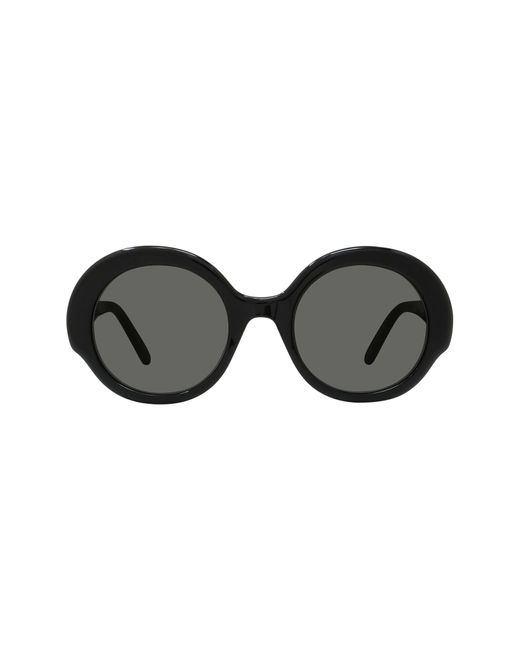 Loewe Black Thin 52mm Round Sunglasses