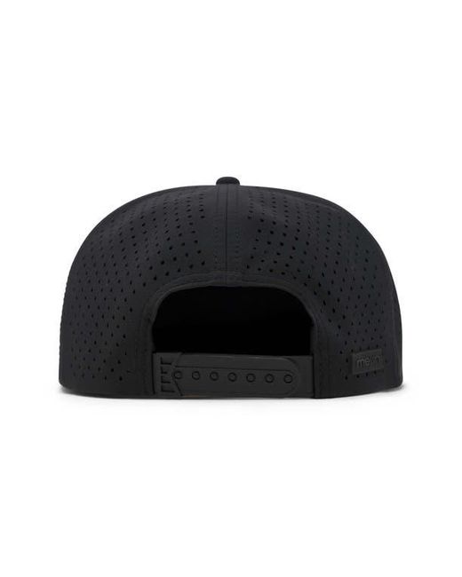 Melin Black Coronado Brick Hydro Performance Snapback Hat for men