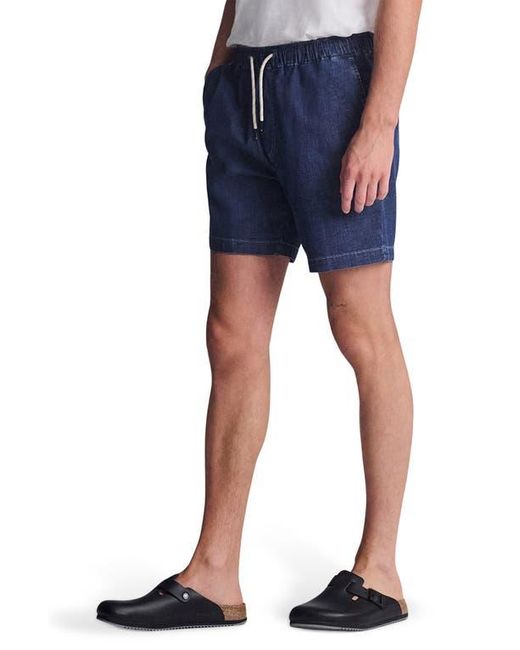 Mavi Blue Clint Drawstring Chambray Shorts for men
