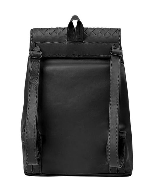 Deux Mains Black Woven Backpack