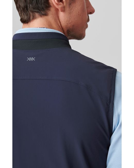 Rhone Blue Top Flight Water Resistant Vest for men