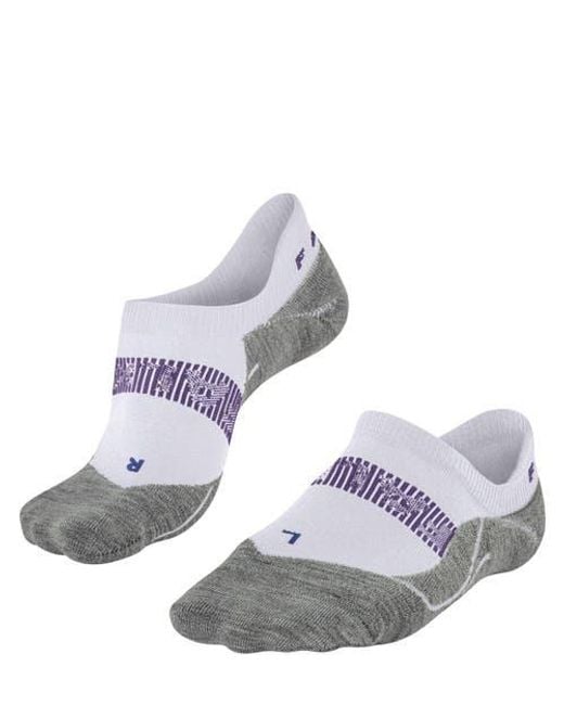 Falke Gray Ru4 Endurance Cool Invisible Running Socks