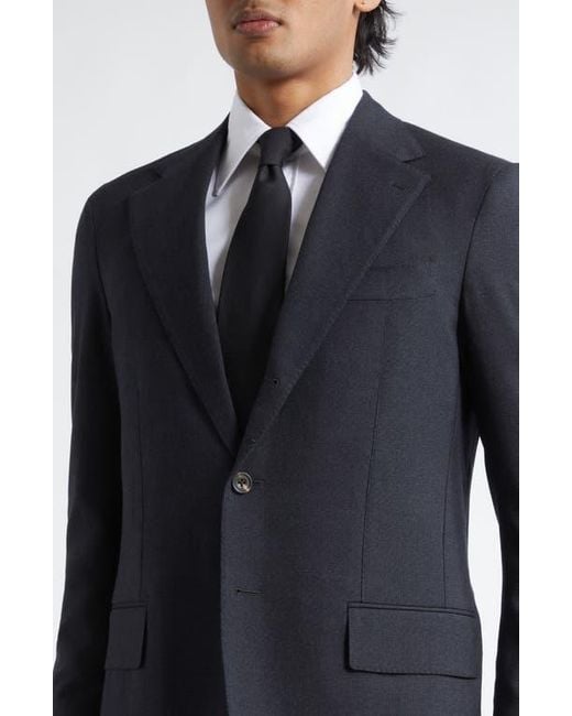 J. Mueser Blue Hopsack Jacket for men