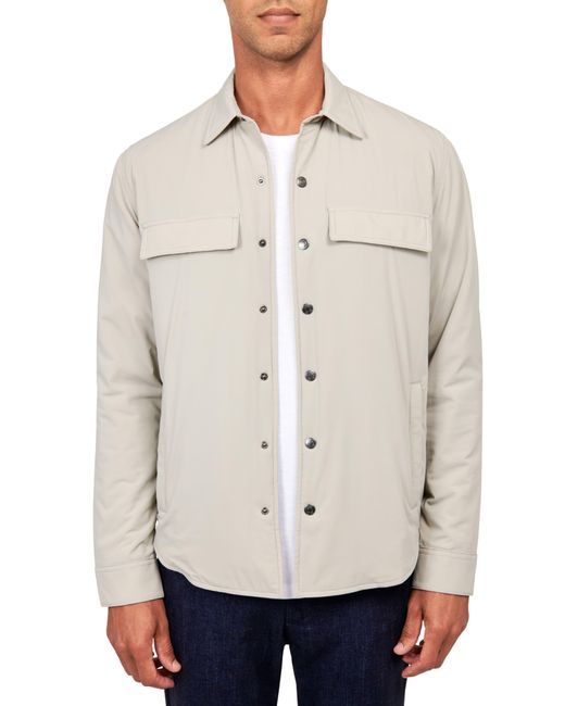 W.r.k. White Padded Shirt Jacket for men