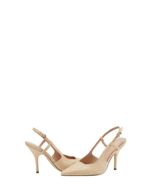 Marc Fisher Natural Torry Slingback Pointed Toe Pump