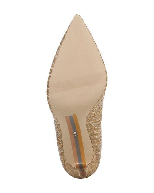 Sam Edelman Brown Hazel Raffia Pointed Toe Pump
