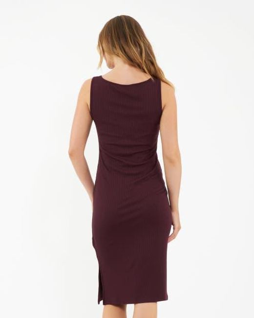 Ripe Maternity Black Ruby Rib Dress