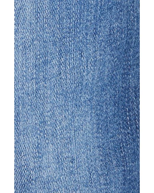 FRAME Blue Braided Waistband Wide Leg Jeans