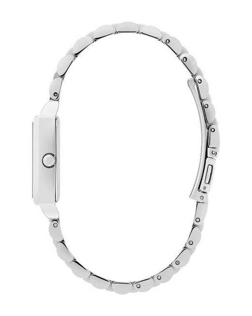 Olivia Burton Metallic Classics Rectangular Bracelet Watch, 20Mm