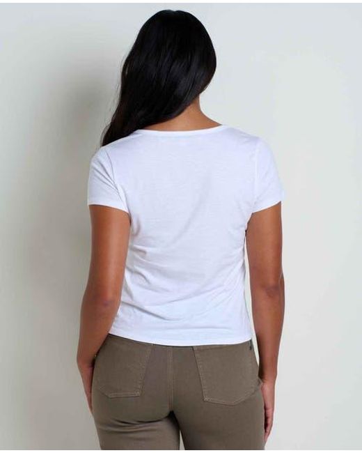 Toad & Co. White Marley Tee