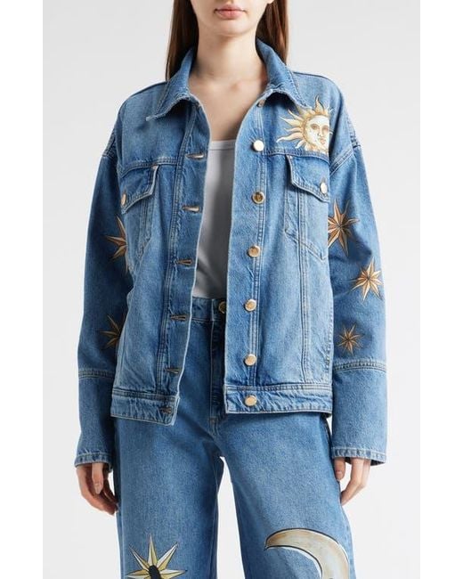 Farm Rio Blue Mistical Jacket