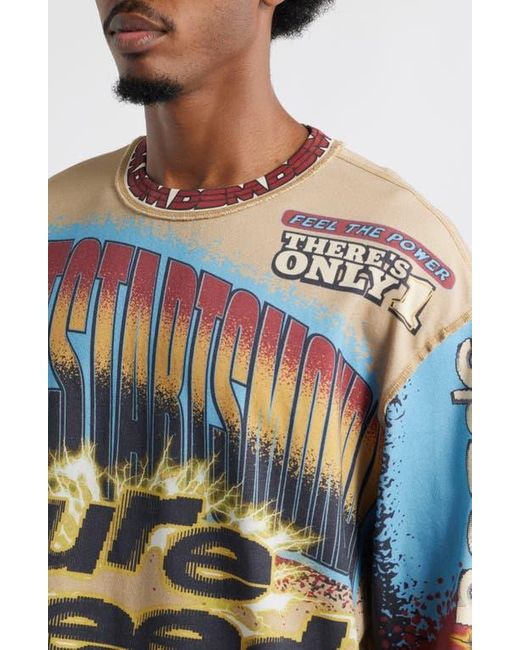 DIET STARTS MONDAY Multicolor Mx Racing Long Sleeve Cotton Graphic Print T-Shirt for men