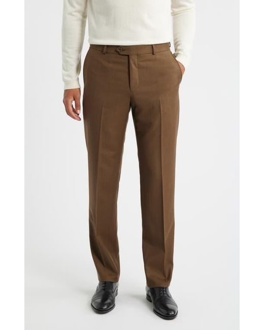 mens brown wool dress pants Beachside Linen Crochet Short – Bought Beautifully main image 0
